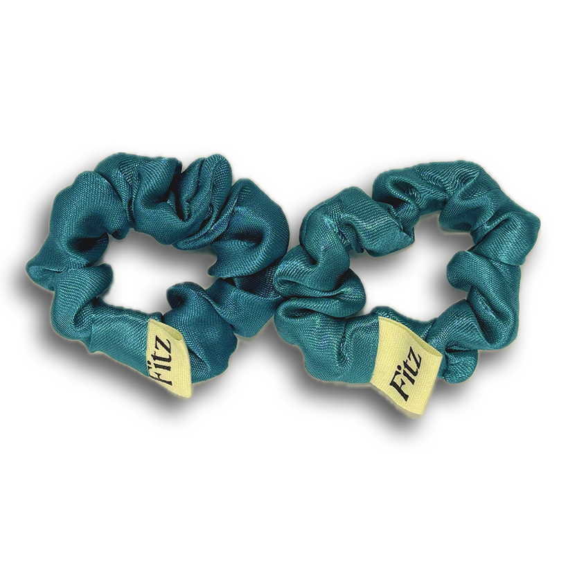 Aqua Satin Mini's (Pair)